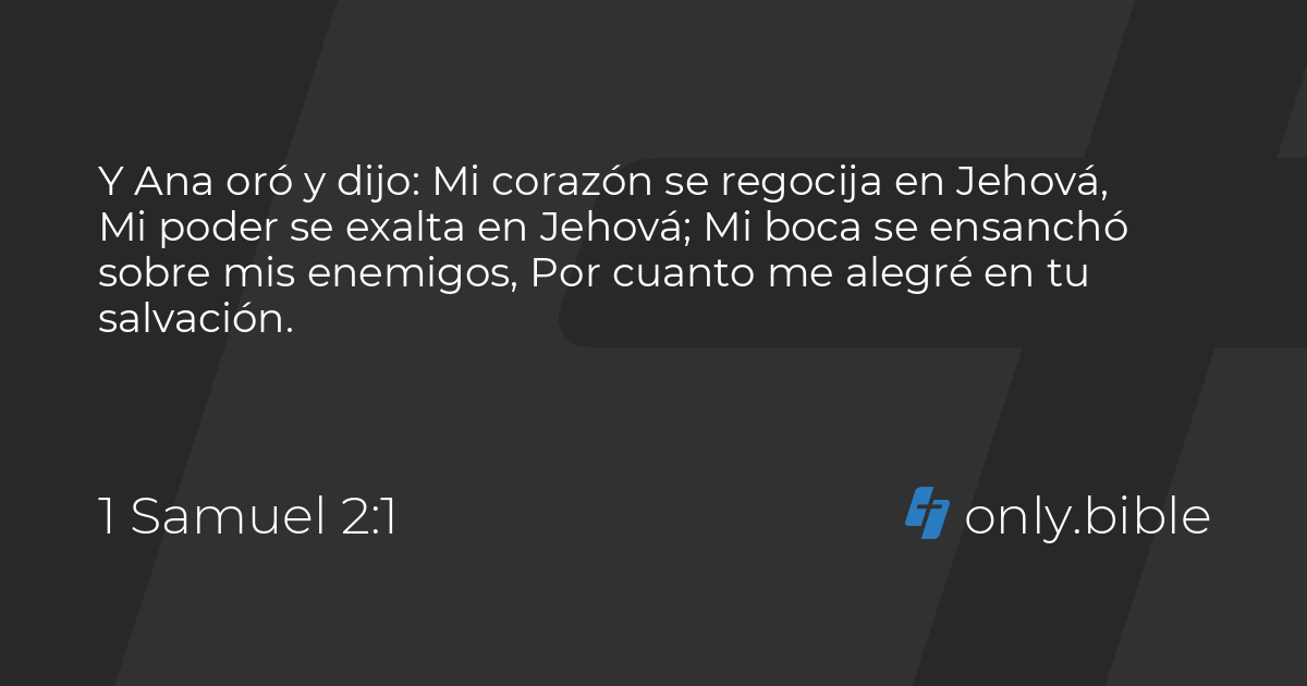 1 Samuel 2 Traducción al español Bible Online