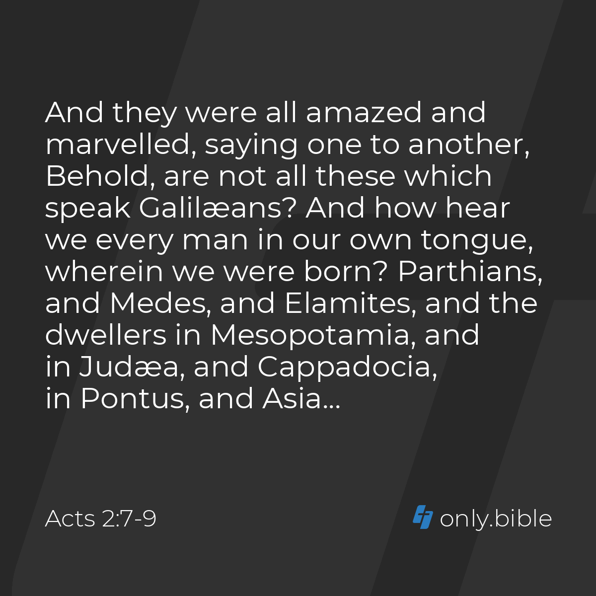 Acts 2:7-9 / King James Version (with Apocrypha) | Bible Online