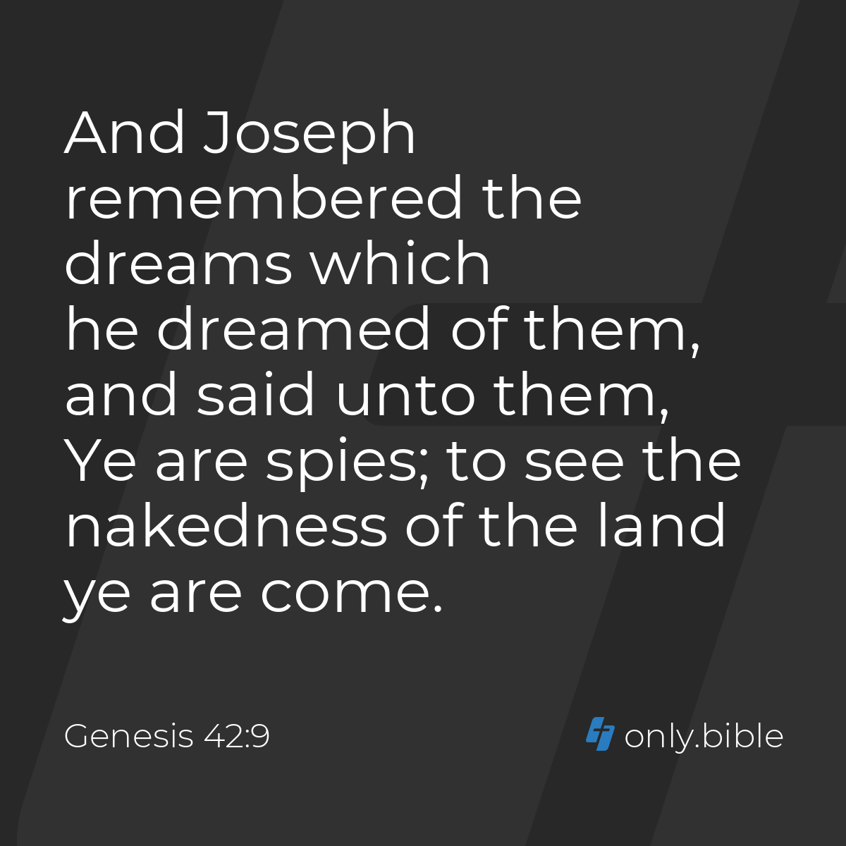 Genesis 42:9 / King James Version (with Apocrypha) | Bible Online