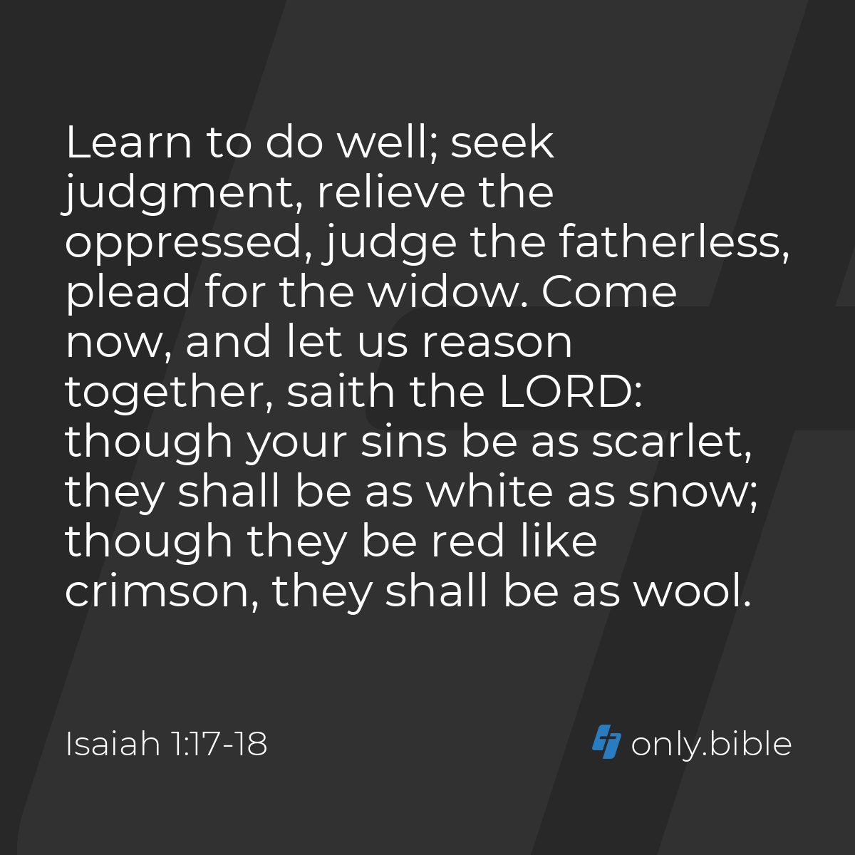 Isaiah 1 18 Let