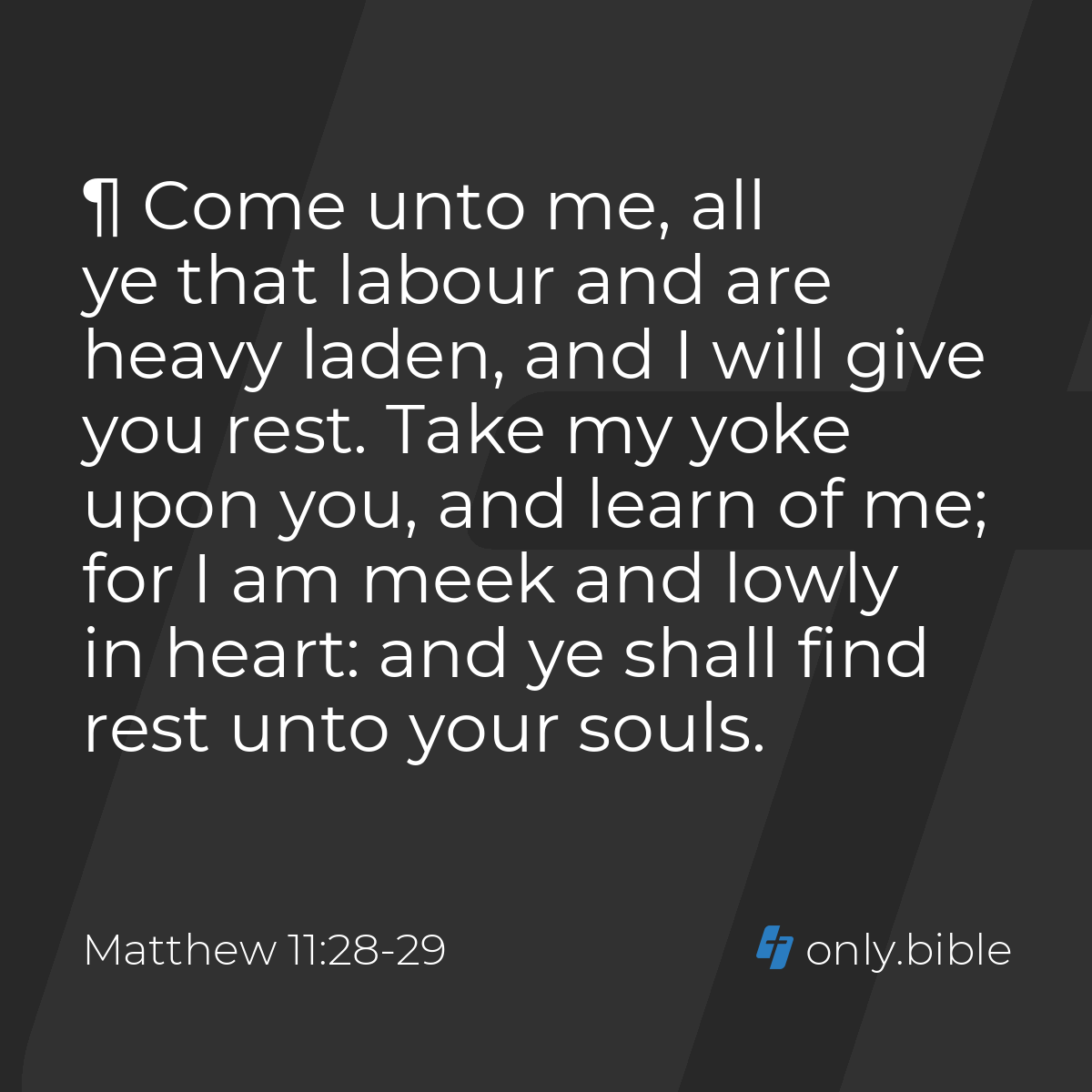 Matthew 11:28 29 Matthew 29 11