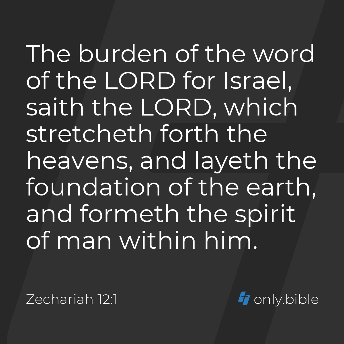 Zechariah 12:1 / King James Version (with Apocrypha) | Bible Online