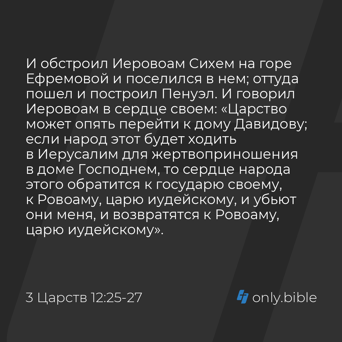 3 Царств 12:25-33 / Русский синодальный перевод (Юбилейное издание) |  Библия Онлайн