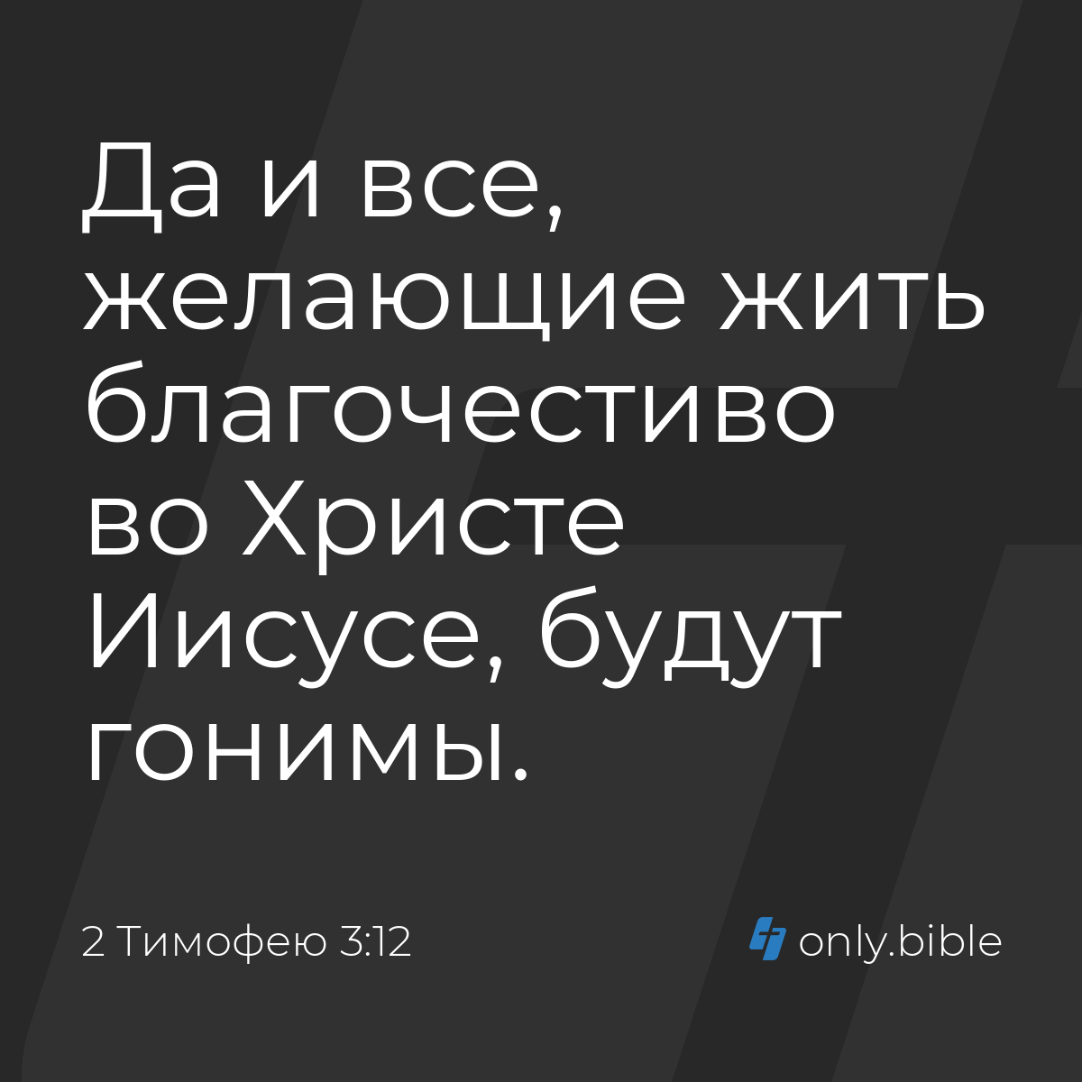 2 Тимофею 3:12 / Русский синодальный перевод (Юбилейное издание) | Библия  Онлайн