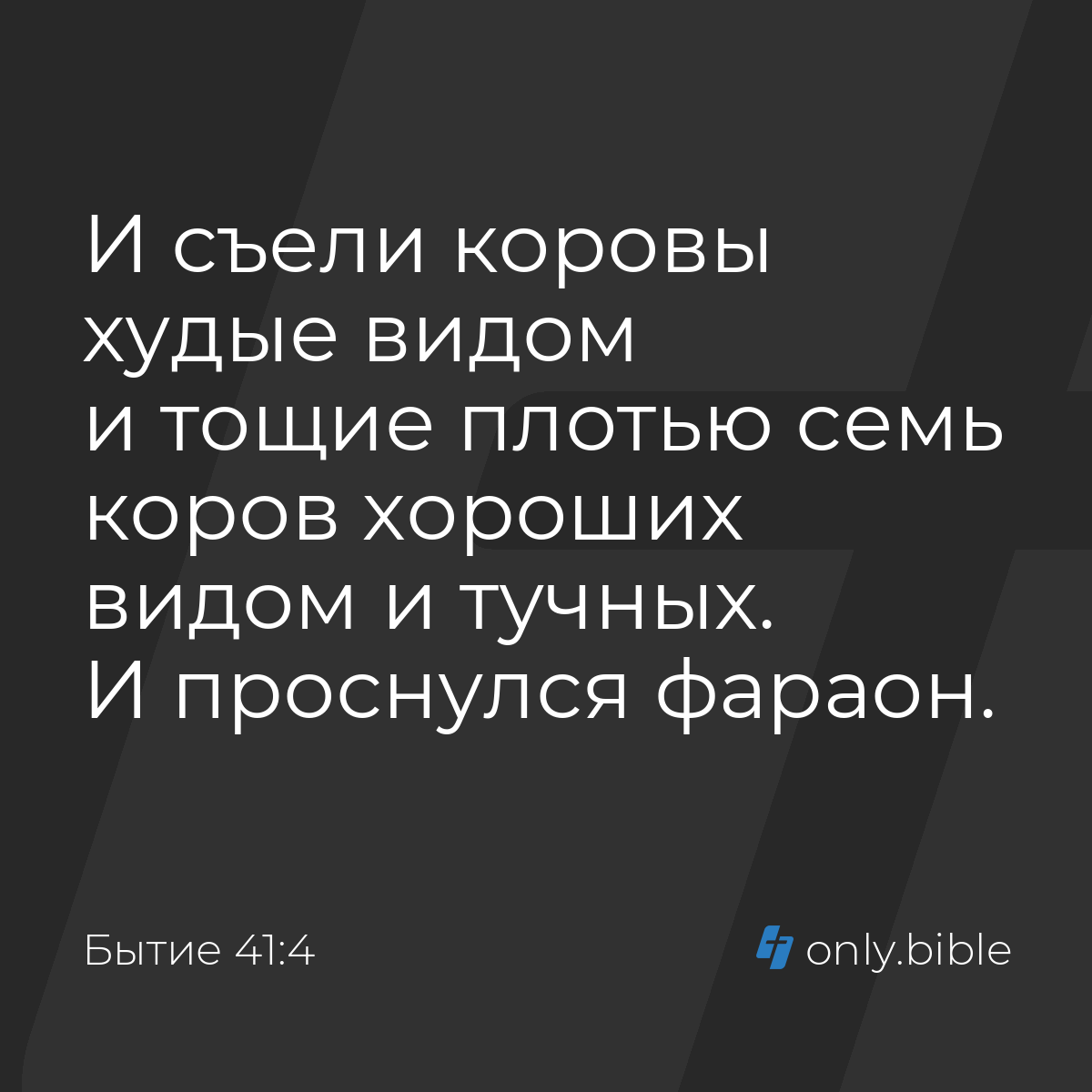 Бытие 41:4 / Русский синодальный перевод (Юбилейное издание) | Библия Онлайн