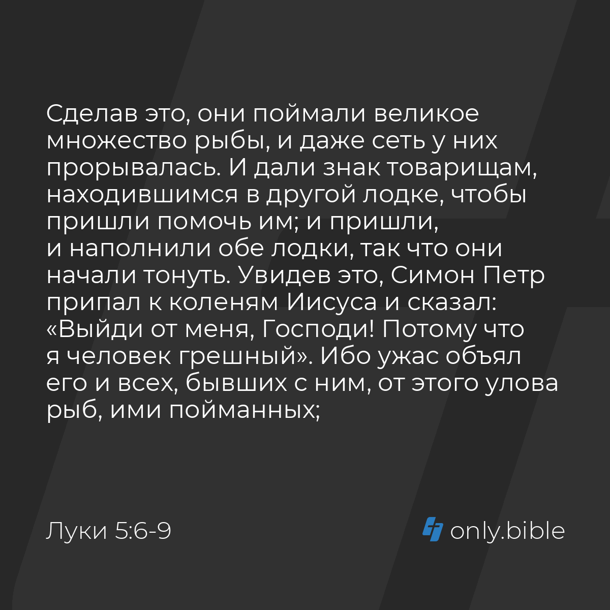 Луки 5:6-11 / Русский синодальный перевод (Юбилейное издание) | Библия  Онлайн