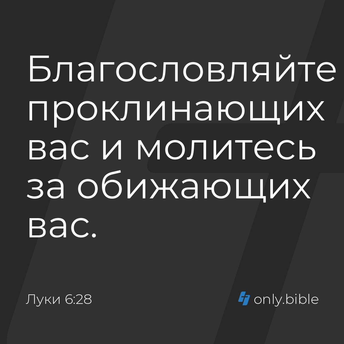 Луки 6:28 / Русский синодальный перевод (Юбилейное издание) | Библия Онлайн