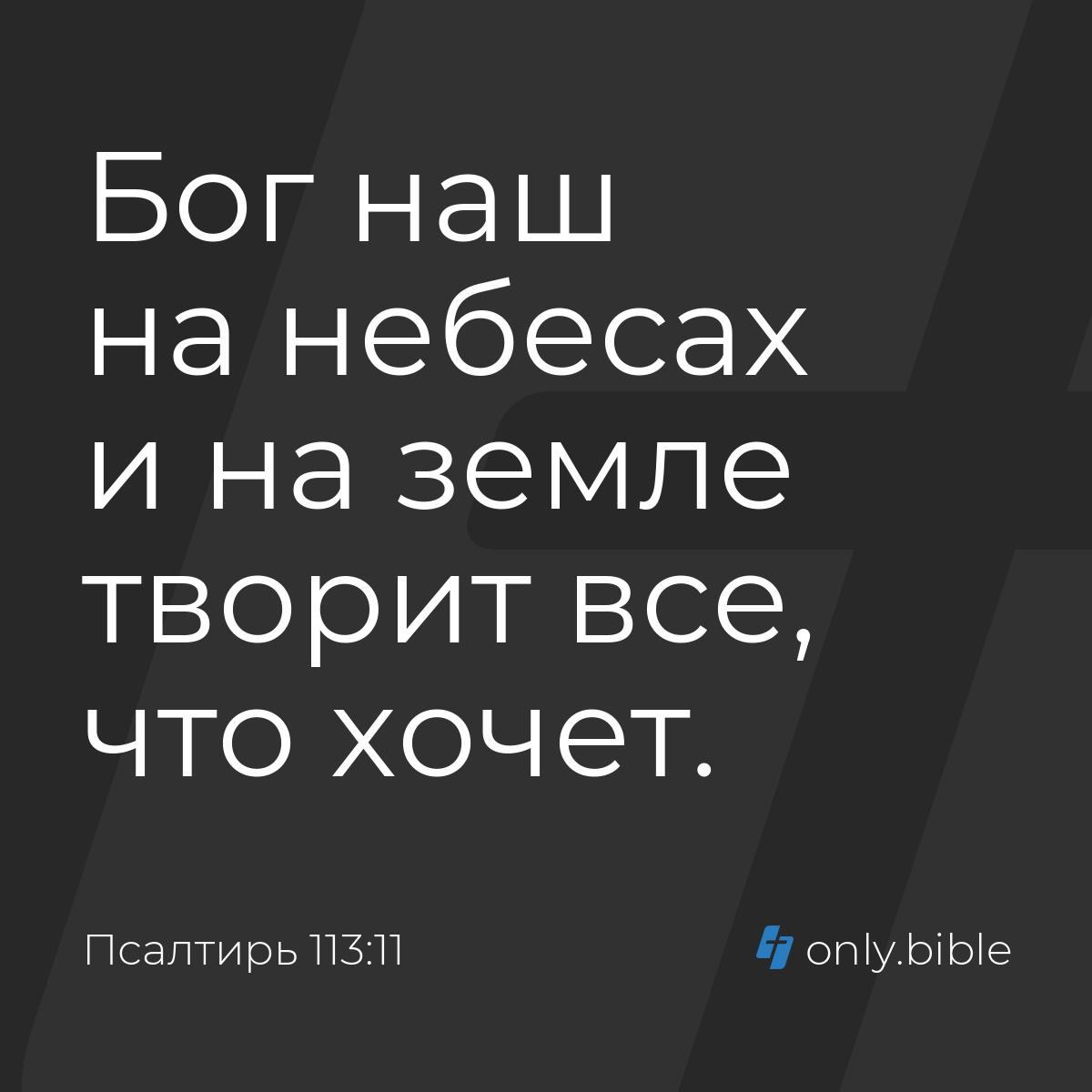 Псалтирь 113:11 / Русский синодальный перевод (Юбилейное издание) | Библия  Онлайн