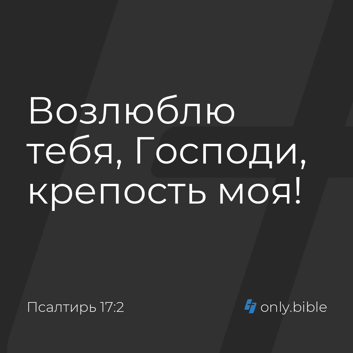 Псалтирь 17:2 / Русский синодальный перевод (Юбилейное издание) | Библия  Онлайн