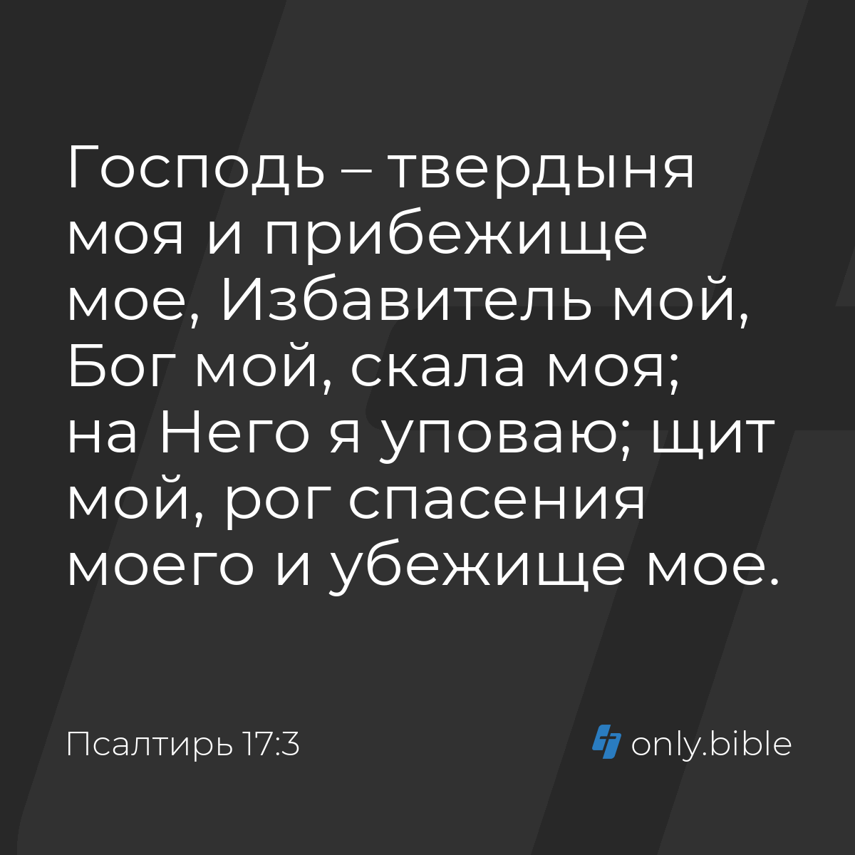 Псалтирь 17:3 / Русский синодальный перевод (Юбилейное издание) | Библия  Онлайн