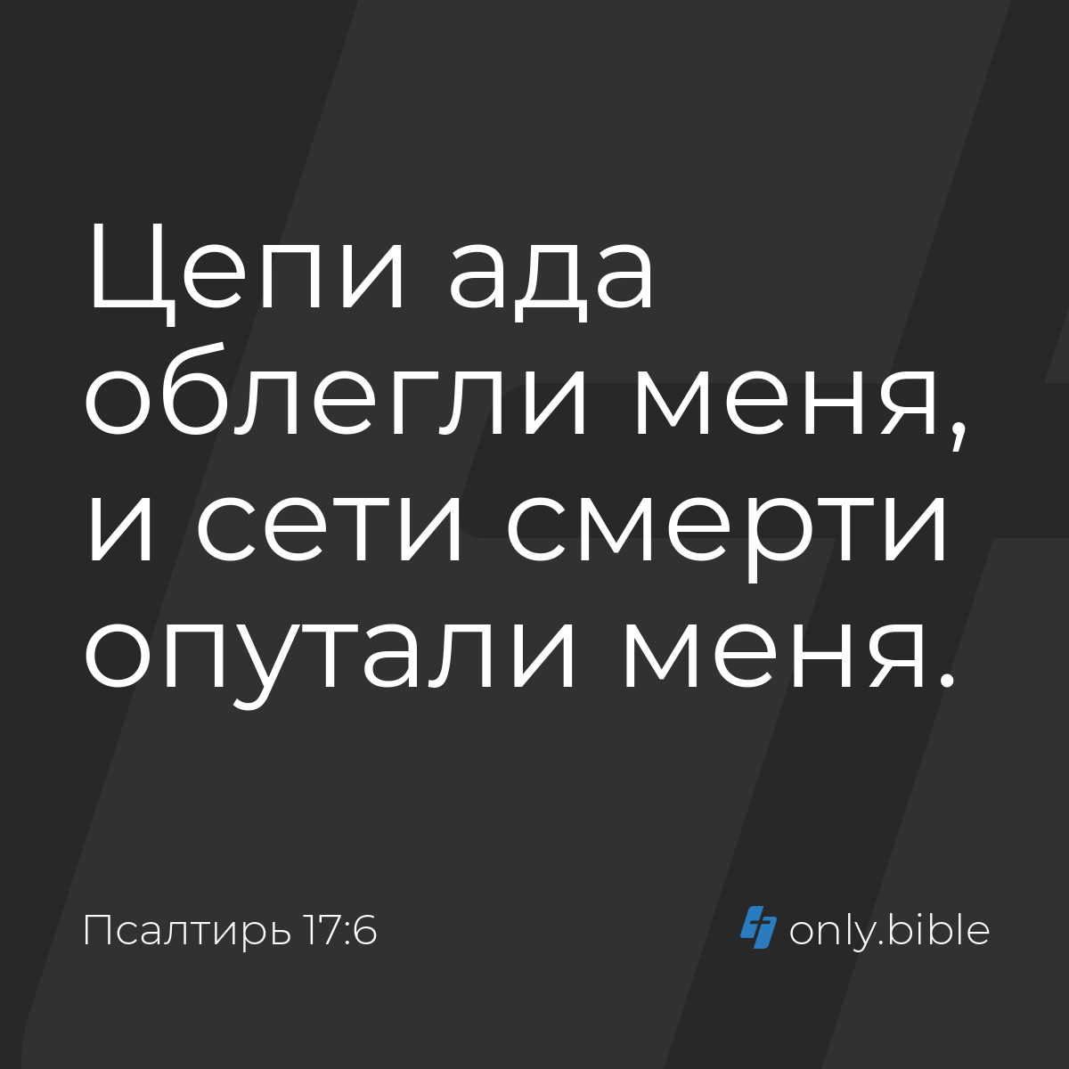 Псалтирь 17:6 / Русский синодальный перевод (Юбилейное издание) | Библия  Онлайн