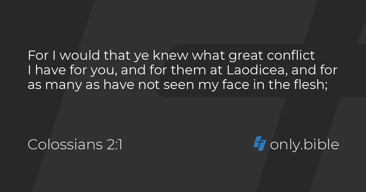 Colossians 2 King James Version With Apocrypha Bible Online