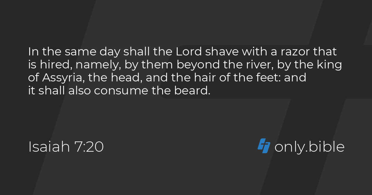 Isaiah 7:20 / King James Version (with Apocrypha) | Bible Online
