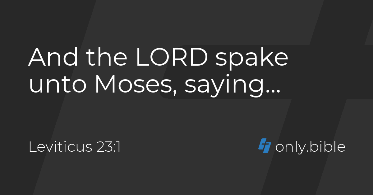 Leviticus 23 / King James Version (without Deuterocanon) | Bible Online