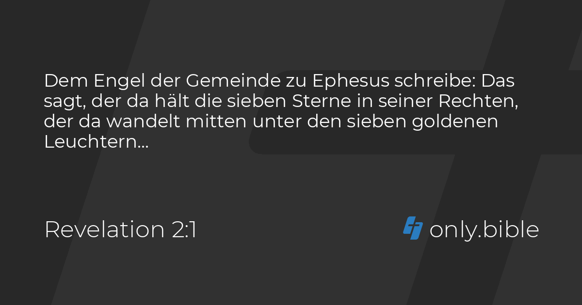 Revelation 2 / Deutsche Luther | Bible Online