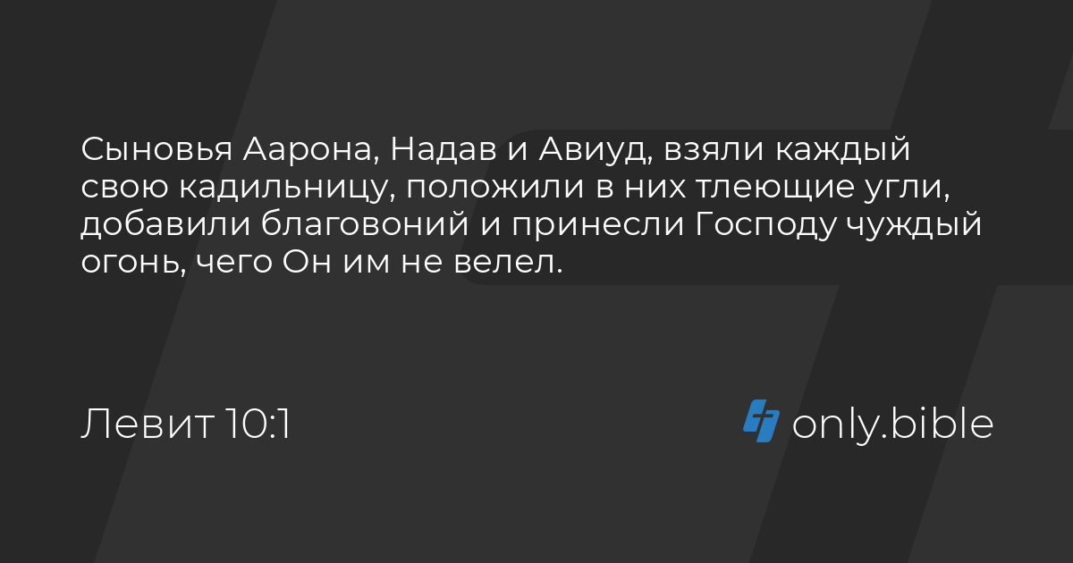 левит 10