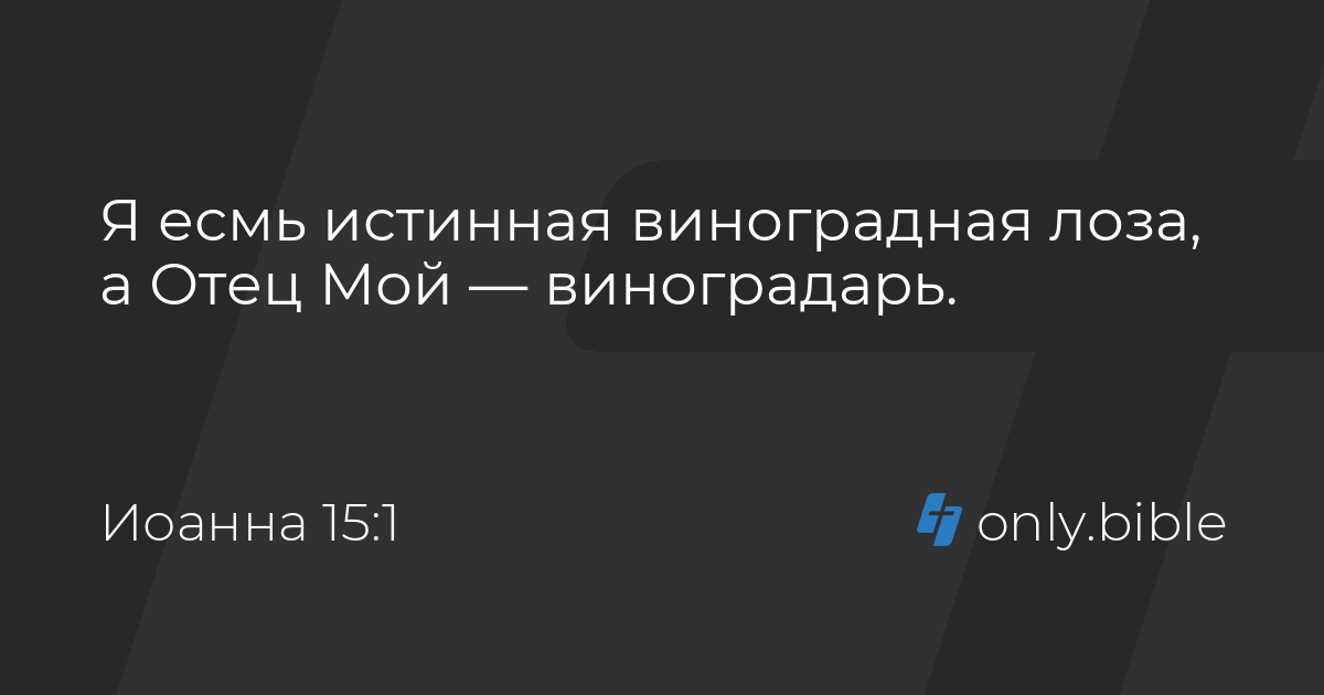 евангелие от иоанна гл 15 слушать