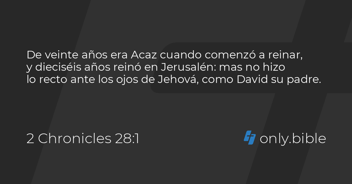 2 Chronicles 28 / Traducción al español | Bible Online
