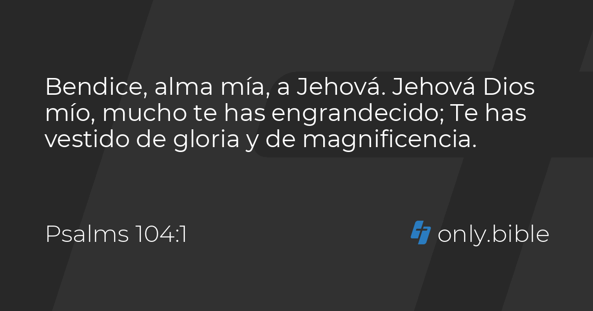 Psalms 104 / Traducción al español
